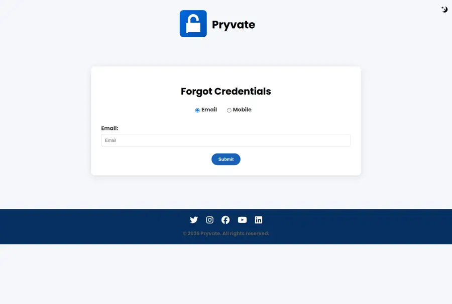 Recovering your username. Lookups by mobile are limited to one a day.